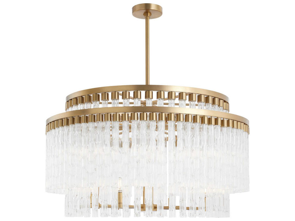Cyan Design 12-Light Nobel Chandelier in Aged Brass