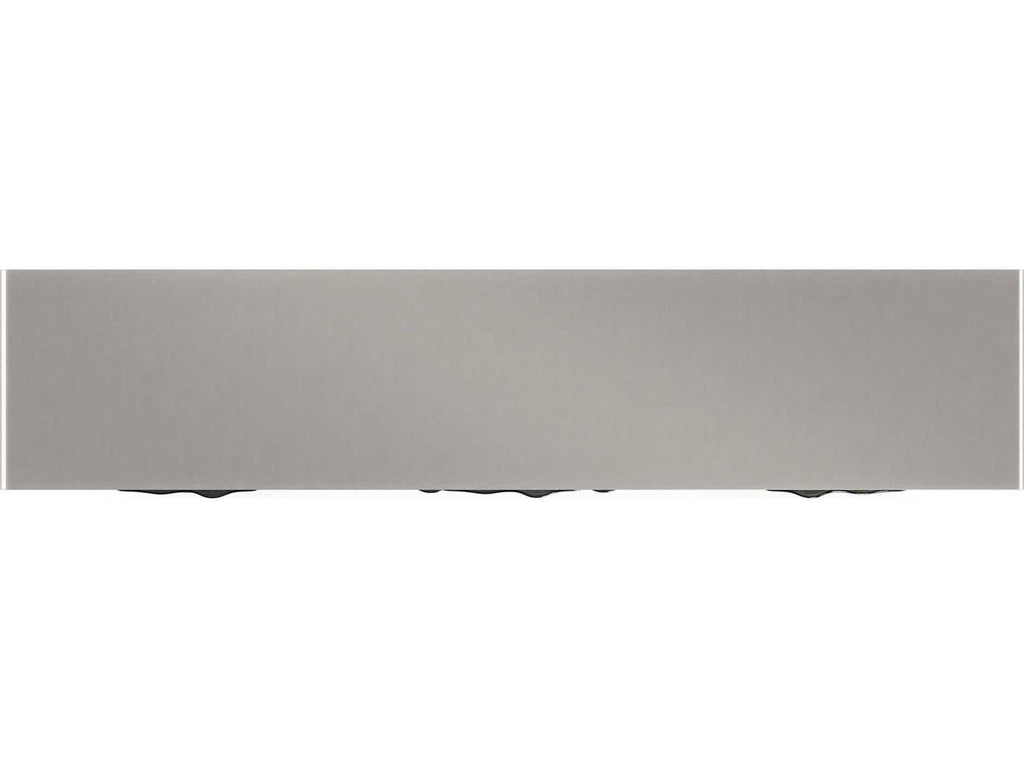 Classic Highs And Lows 84-Inch Credenza in Snowcap Organic and Matte Pearl