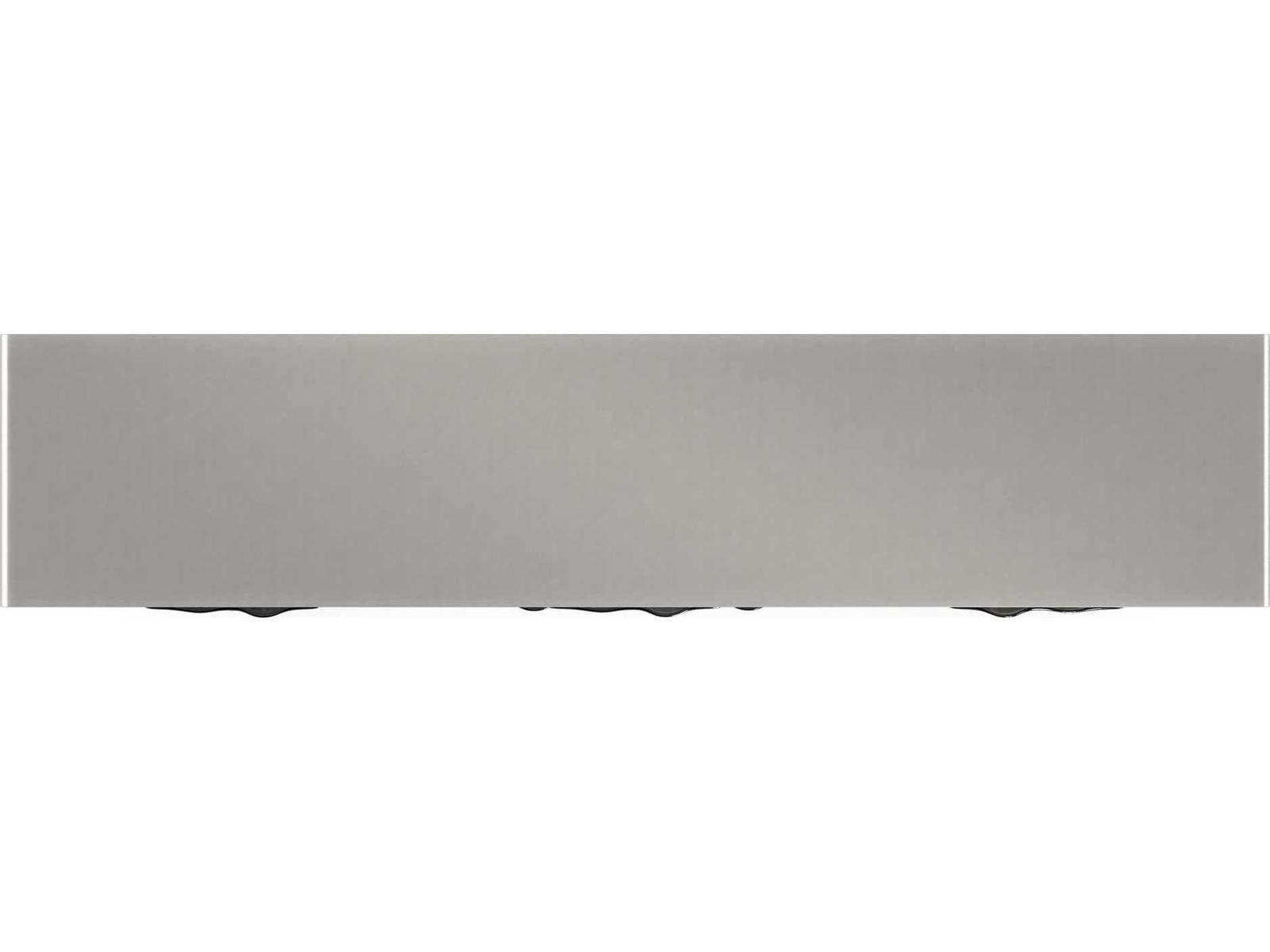 Classic Highs And Lows 84-Inch Credenza in Snowcap Organic and Matte Pearl