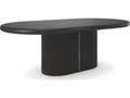 Love Oval Dining Table in Dark Chocolate with Whisper of Gold
