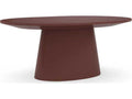 Paragon Oval Dining Table in Rouge Red Gloss