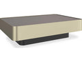 Periphery Rectangular Mirror Chocolate Truffle Coffee Table
