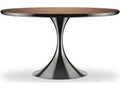Semper 54-Inch Round Dining Table in Deep Bronze