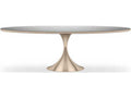 Semper 96 Oval Dining Table in Whisper of Gold