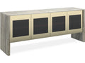Classic Sojourn Gray Onyx Stone Sideboard with Whisper of Gold Accents