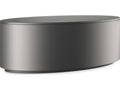Adele Oval Cocktail Table in Brushed Deep Bronze and Almost Black