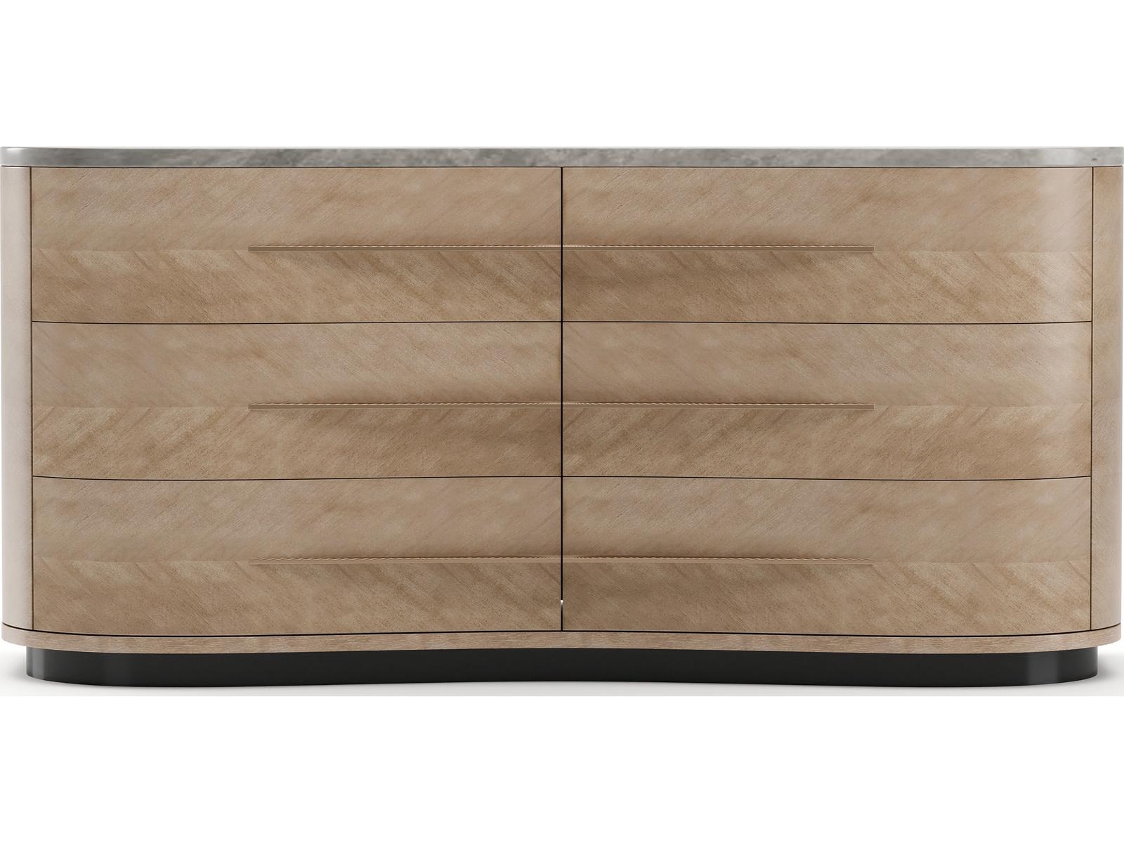 Roam 6-Drawer Dresser with Gray Armani Marble Top