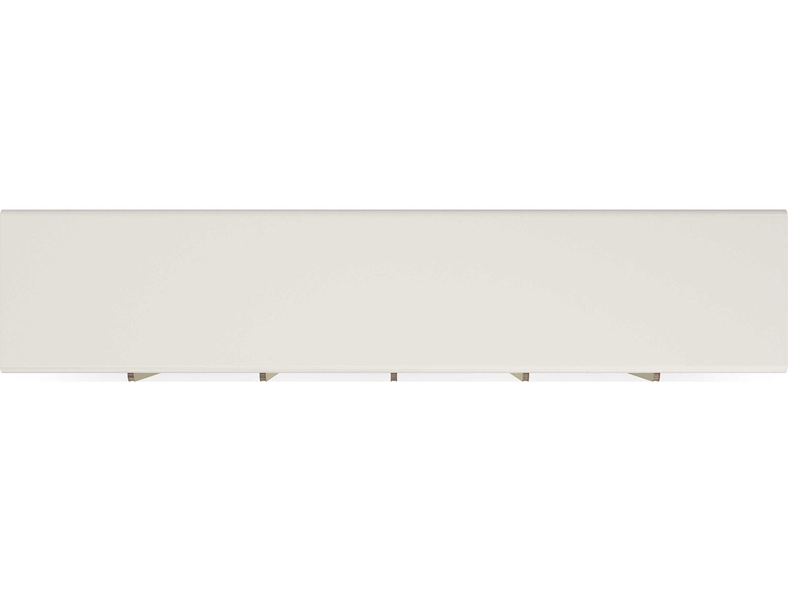 Modern Principles Emphasis Credenza in Almost White and Textured Adobe