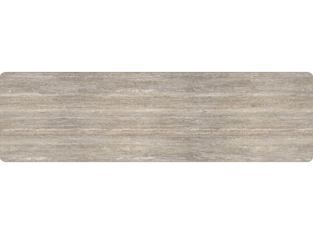 Modern Principles Balance Dresser with Silver Travertine Top and Lucent Bronze Accents