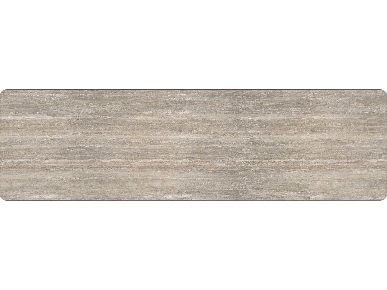 Modern Principles Balance Dresser with Silver Travertine Top and Lucent Bronze Accents