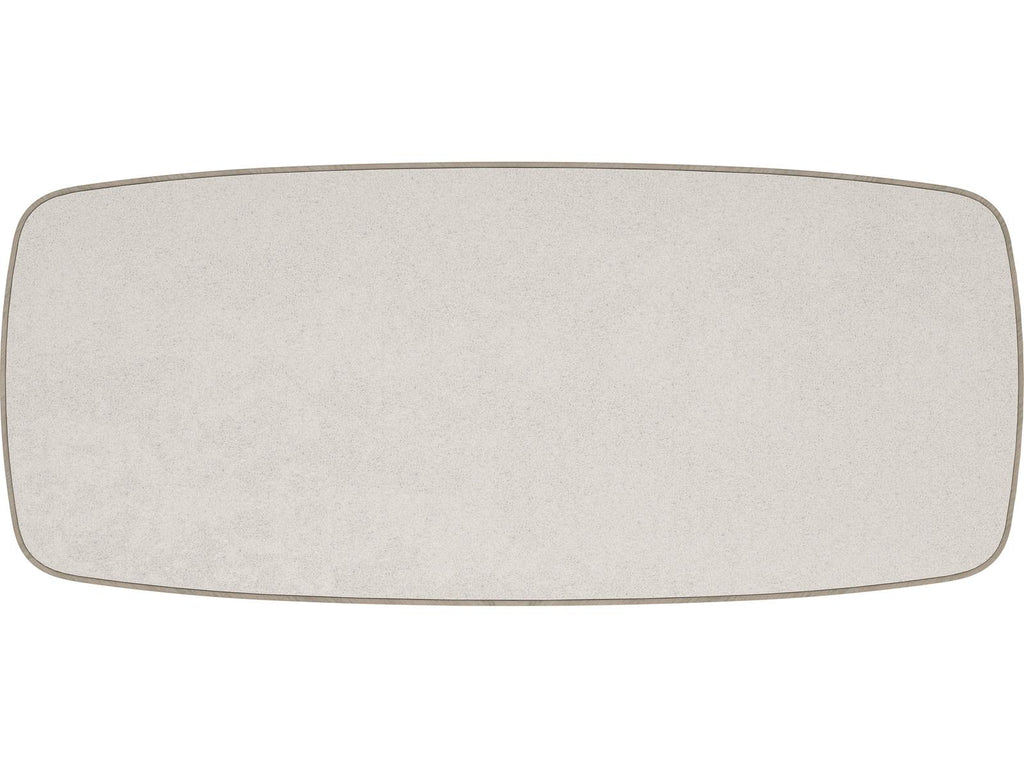 Santorini 106-Inch Rectangle Dining Table in Silica Terrazzo and Sabbia