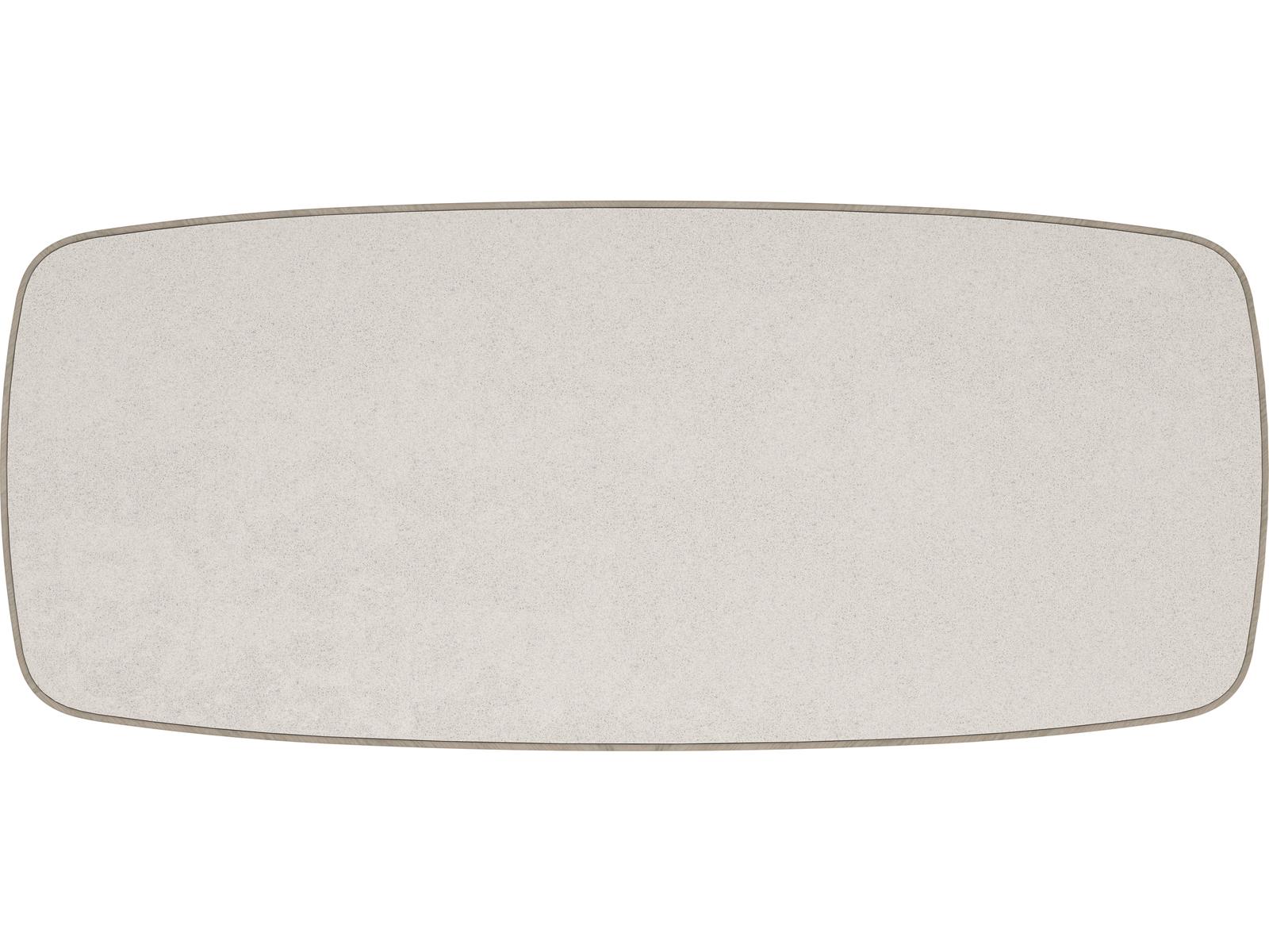 Santorini 106-Inch Rectangle Dining Table in Silica Terrazzo and Sabbia