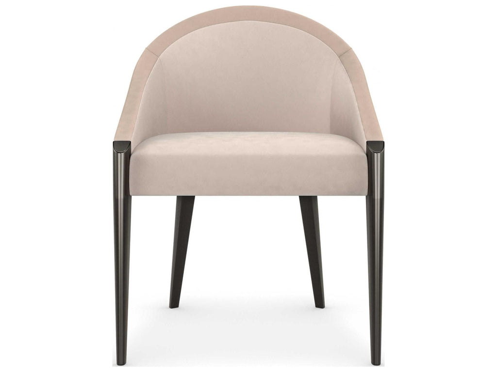 On All Levels Upholstered Dining Armchair with Velvet Ombre Back