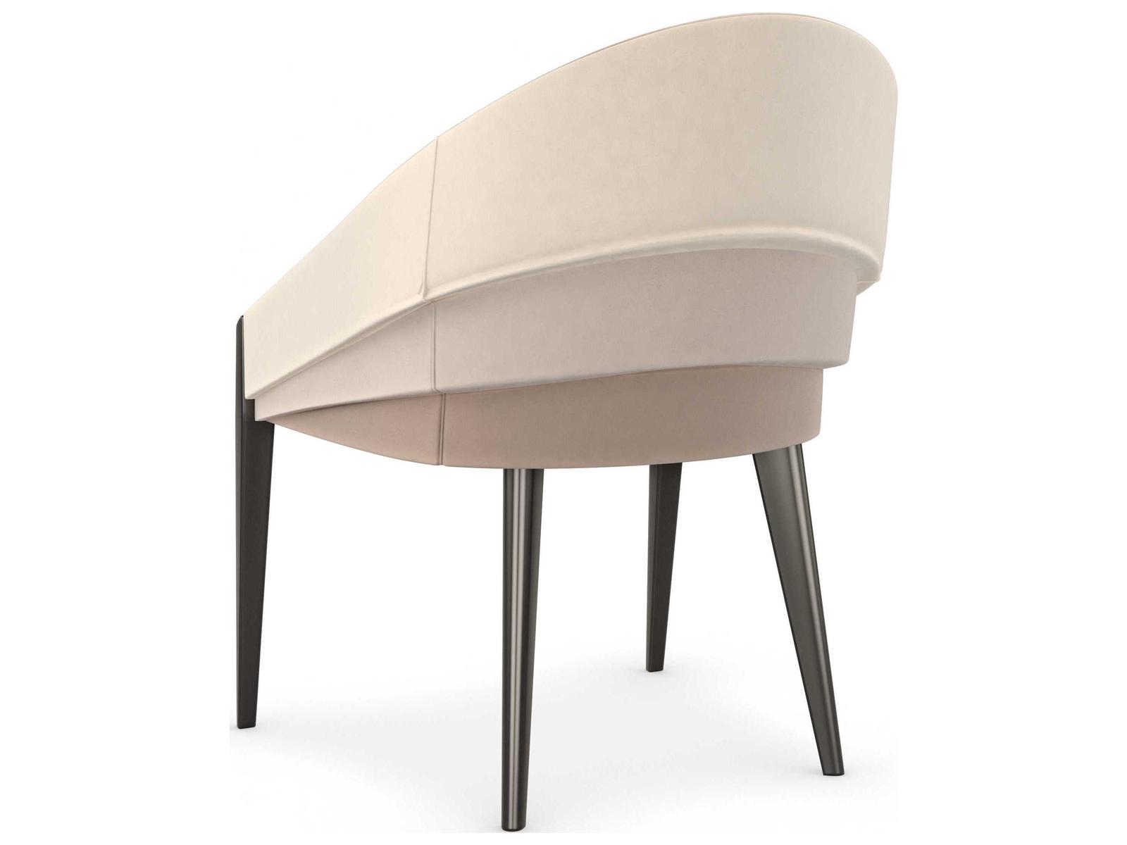 On All Levels Upholstered Dining Armchair with Velvet Ombre Back