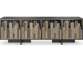 Signature Metropolitan Midtown 95-Inch Console Table with Mixed Metal Finish
