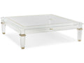 Signature Promethean Pierre Square Glass Majestic Gold Coffee Table