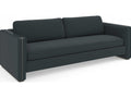 Gelee 3-Seat Velvet Sofa in Apatite Gloss and Whisper of Gold