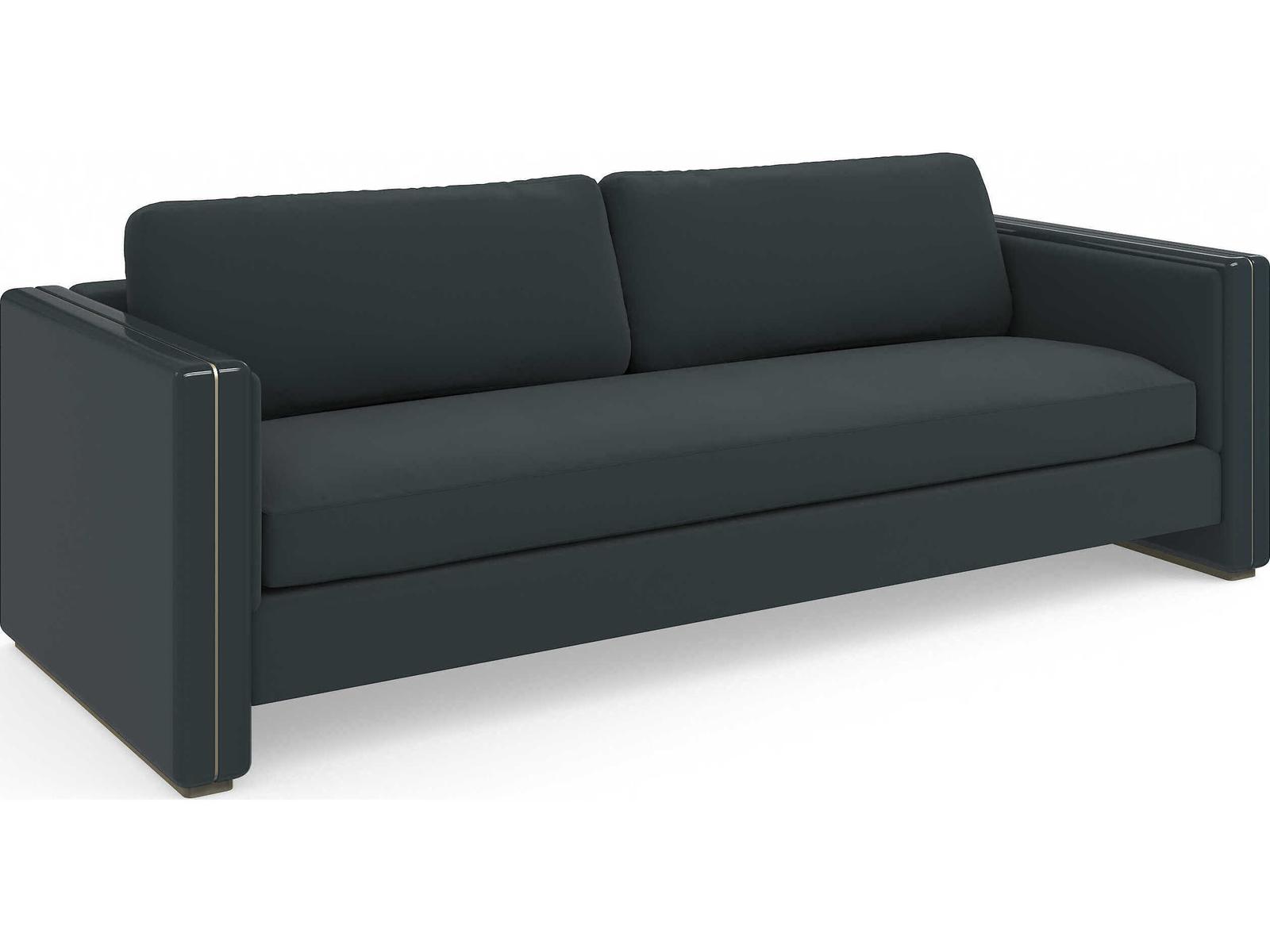 Gelee 3-Seat Velvet Sofa in Apatite Gloss and Whisper of Gold