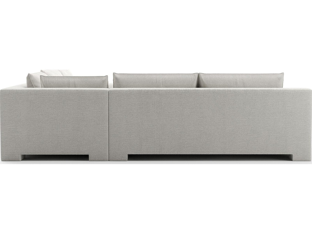 Devon 3-Piece Modular Polyester Blend L-Sectional in Ivory