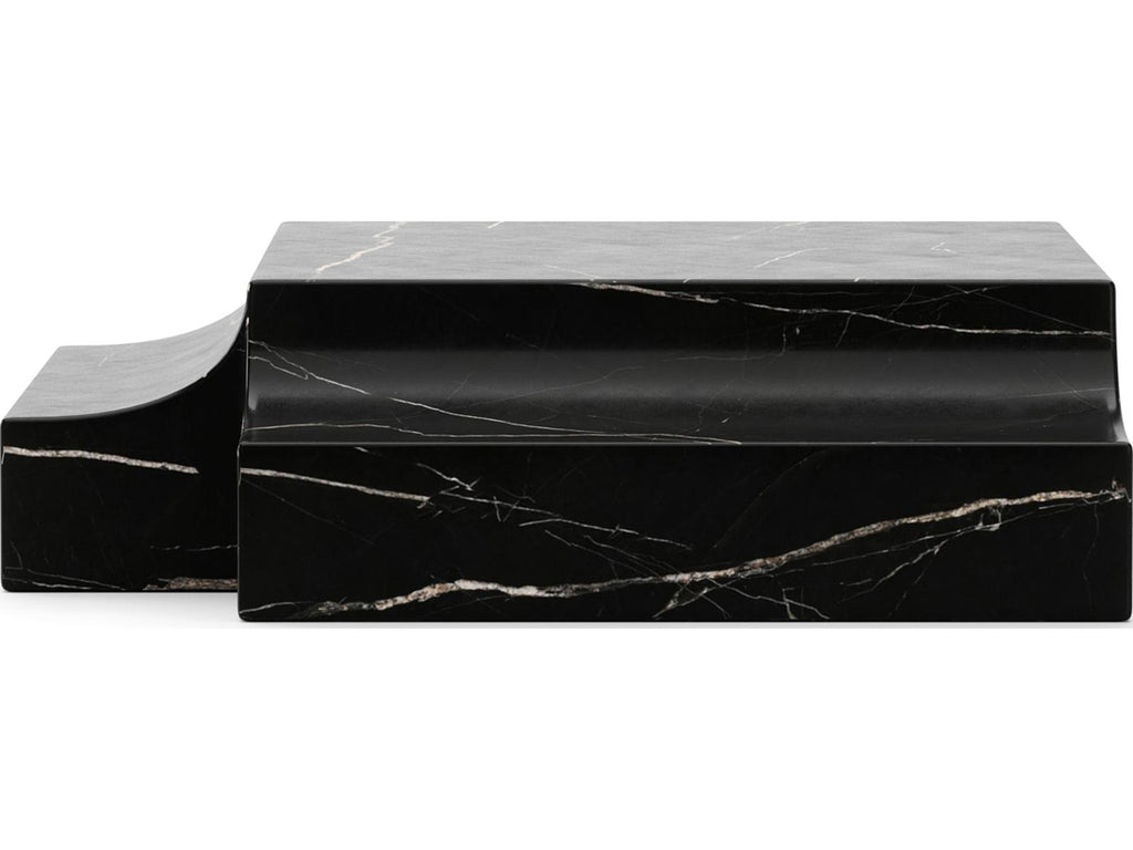 Overlap Round Stone End Table