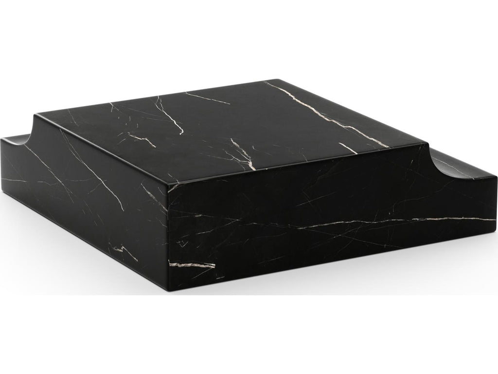 Overlap Round Stone End Table