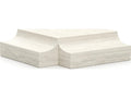 Overlap Square Stone End Table