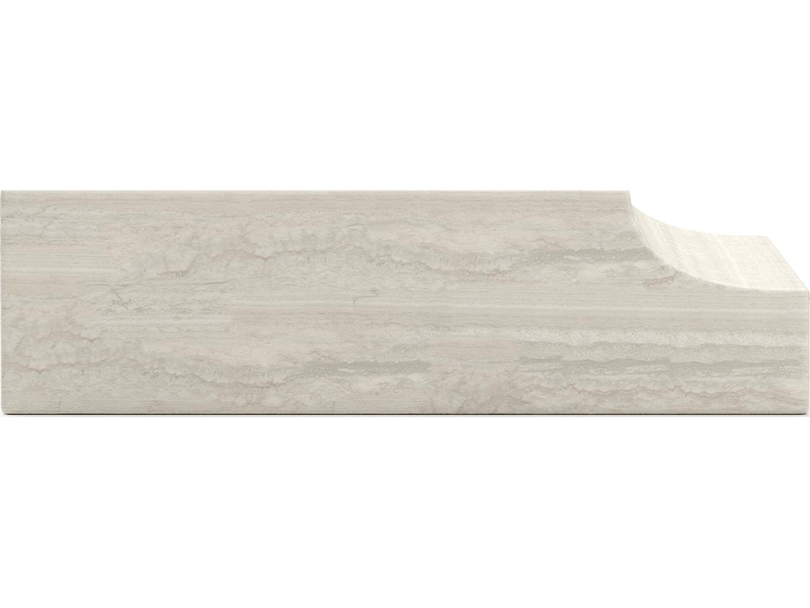 Overlap Square Stone End Table