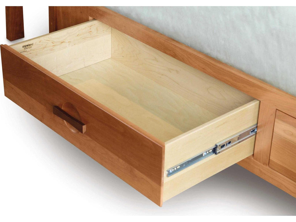 Monterey King Storage Bed in Brown Solid Cherry Wood