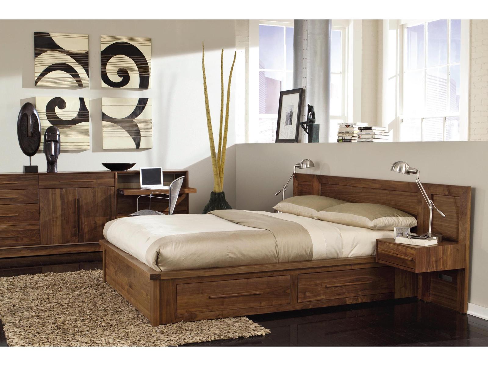 Moduluxe 5-Drawer 2-Door Dresser in Natural Walnut