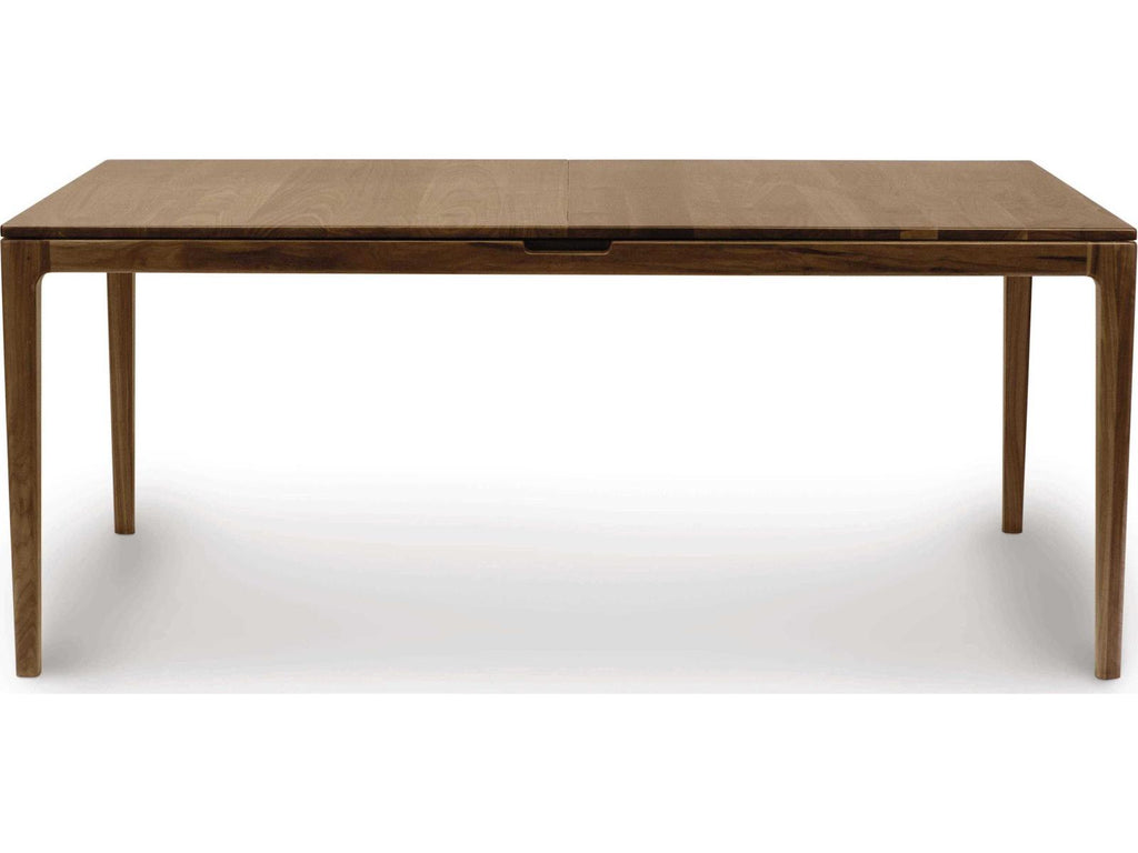 Furniture Lisse Extension Rectangular Dining Table in Natural Walnut