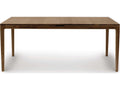 Furniture Lisse Extension Rectangular Dining Table in Natural Walnut