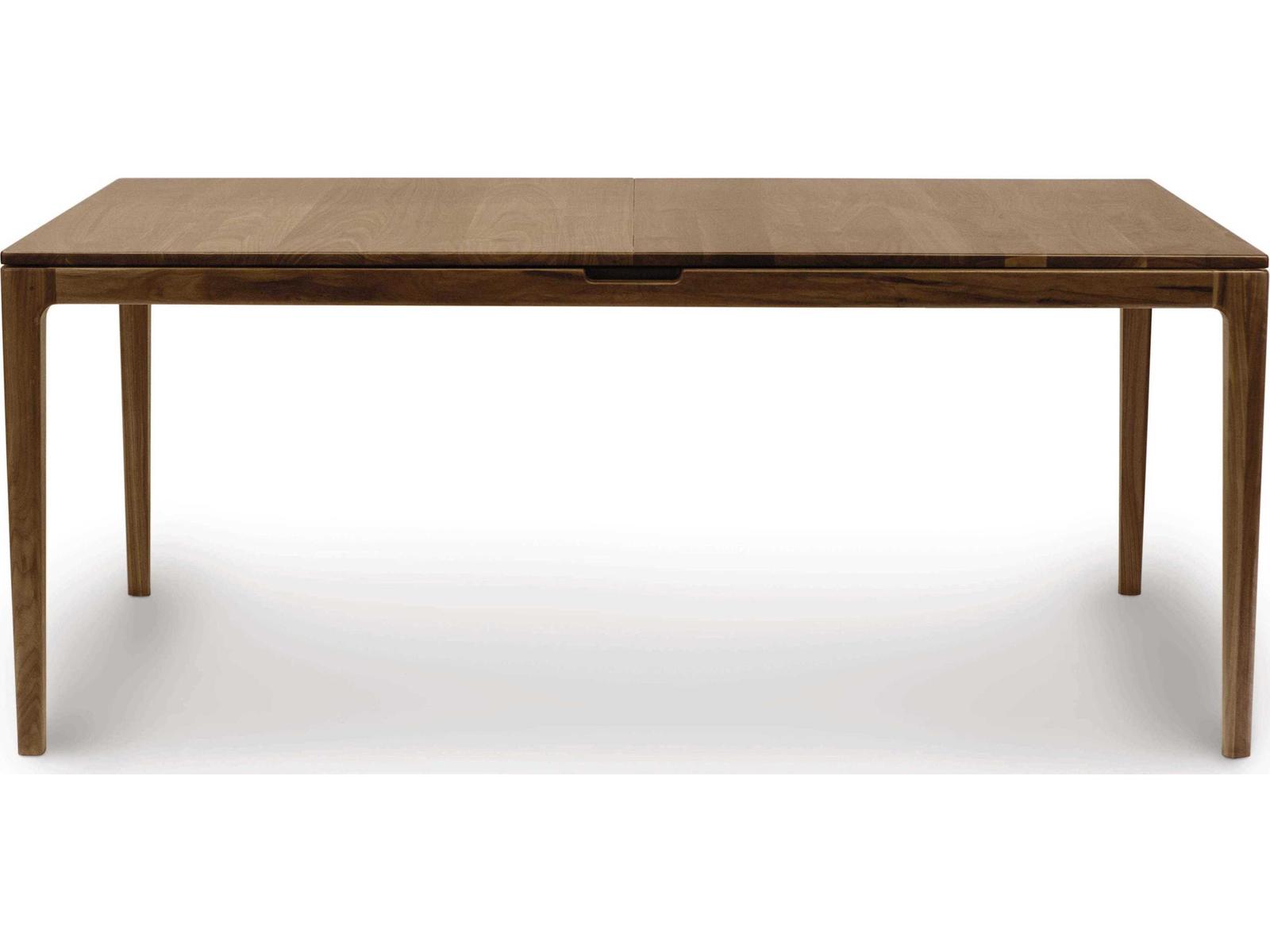 Furniture Lisse Extension Rectangular Dining Table in Natural Walnut