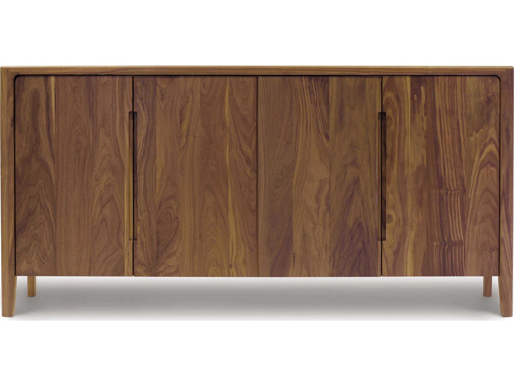 Furniture Lisse 69-Inch Buffet Storage Cabinet Natural Walnut