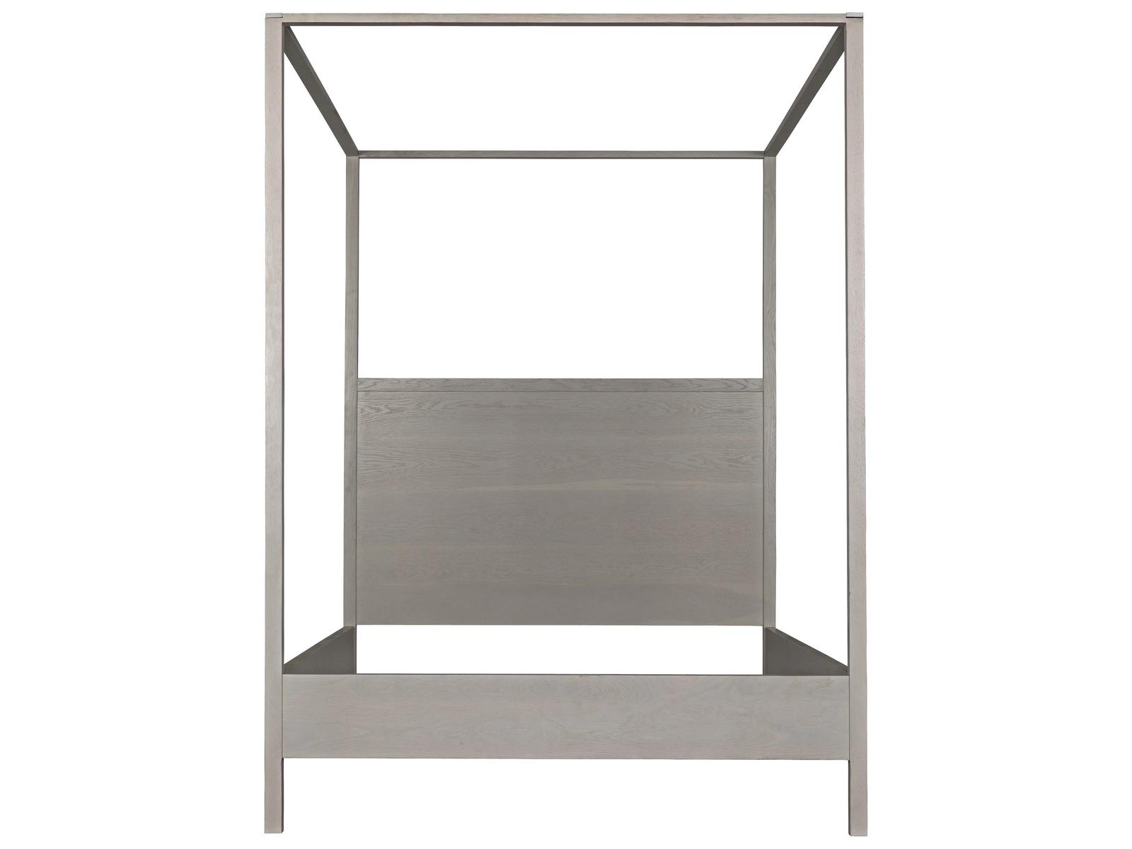 Furniture Londrina Queen 4-Poster Bed in Washed Oak Finish