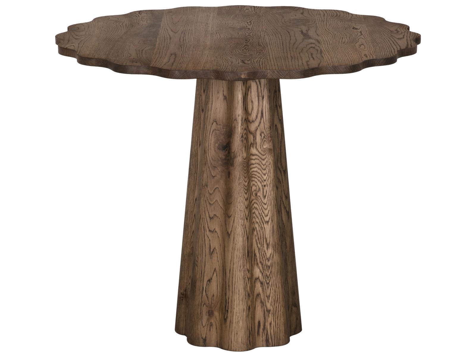 Julianne Round Wood Whiskey End Table