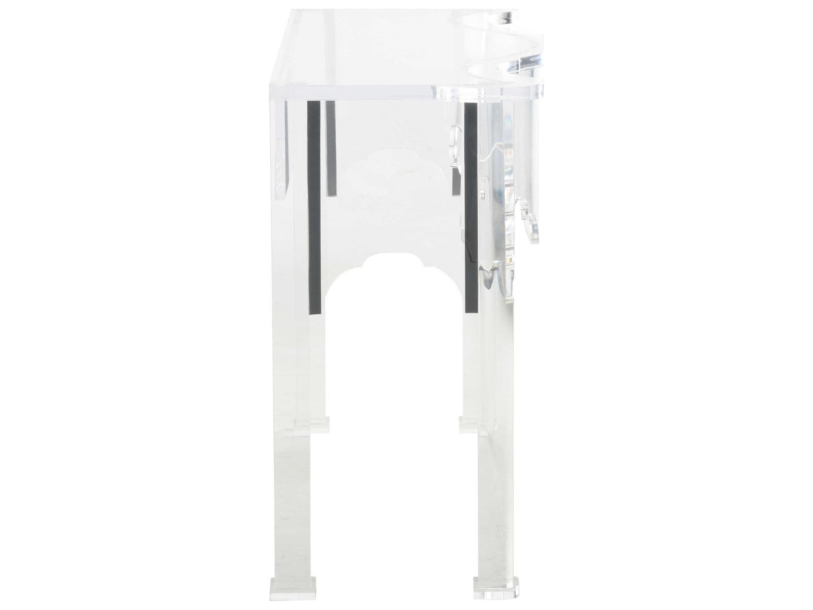 Jamie Merida Acrylic Clear Kensington Console Table