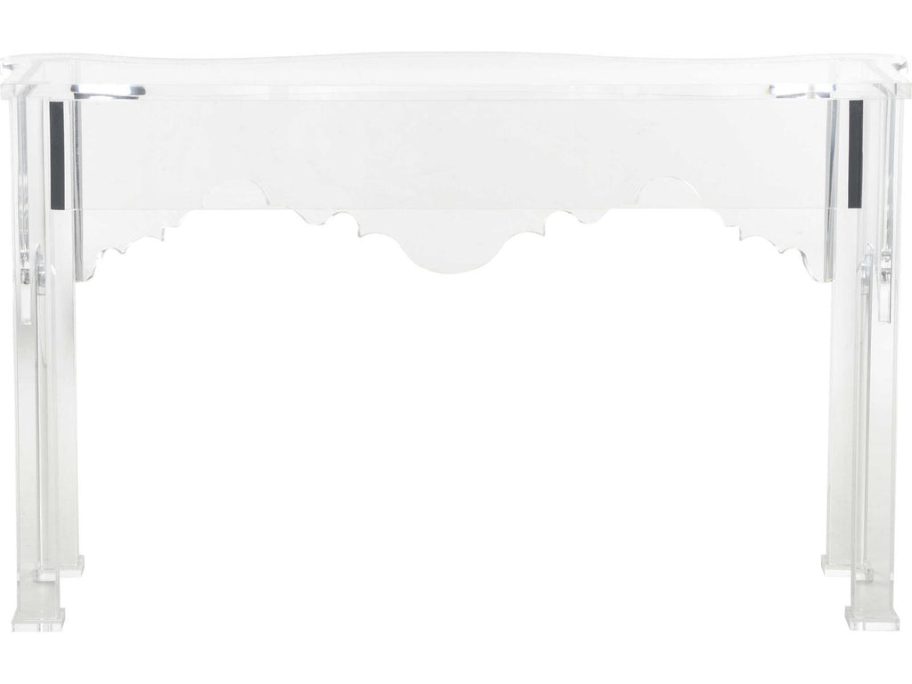 Jamie Merida Acrylic Clear Kensington Console Table