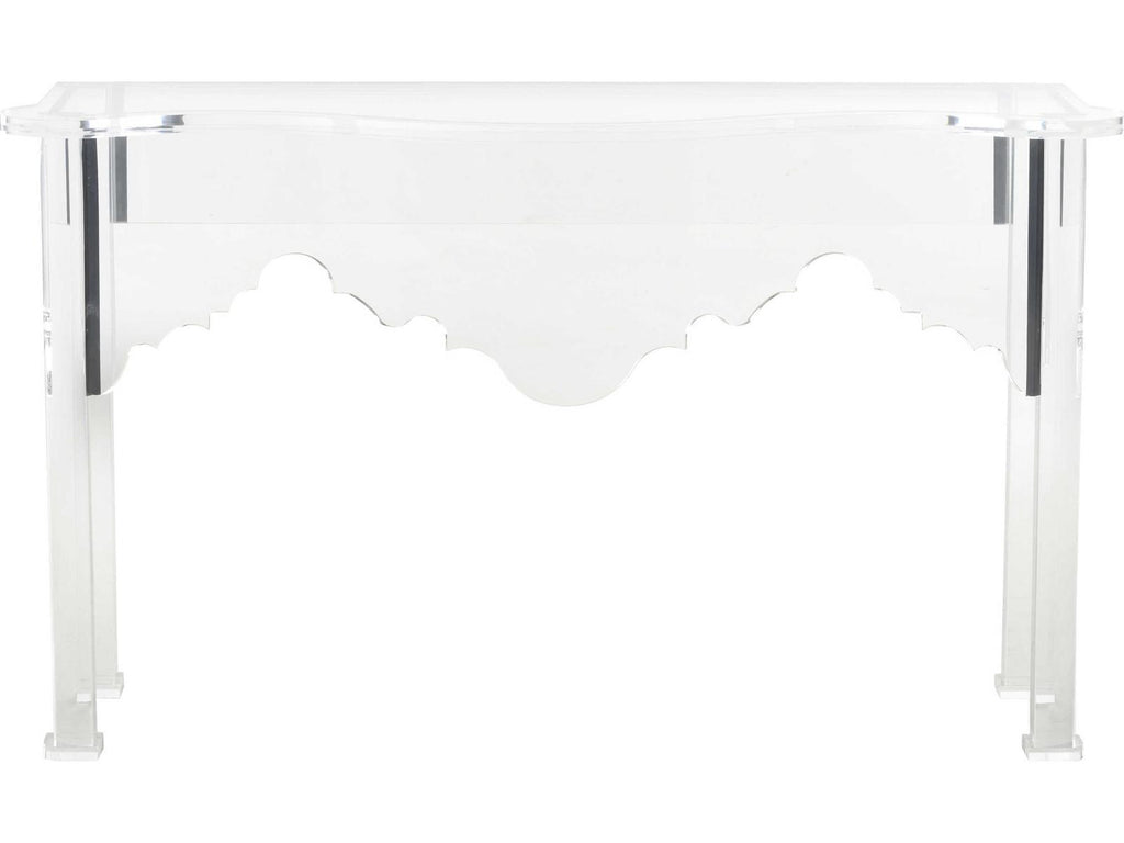 Jamie Merida Acrylic Clear Kensington Console Table