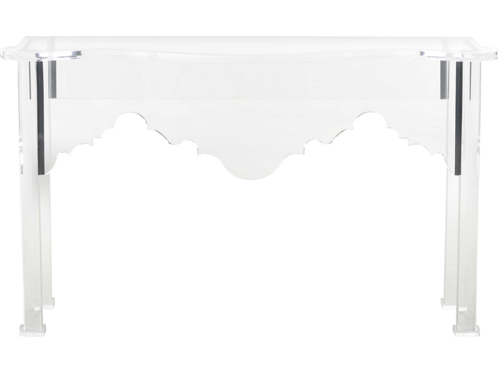 Jamie Merida Acrylic Clear Kensington Console Table