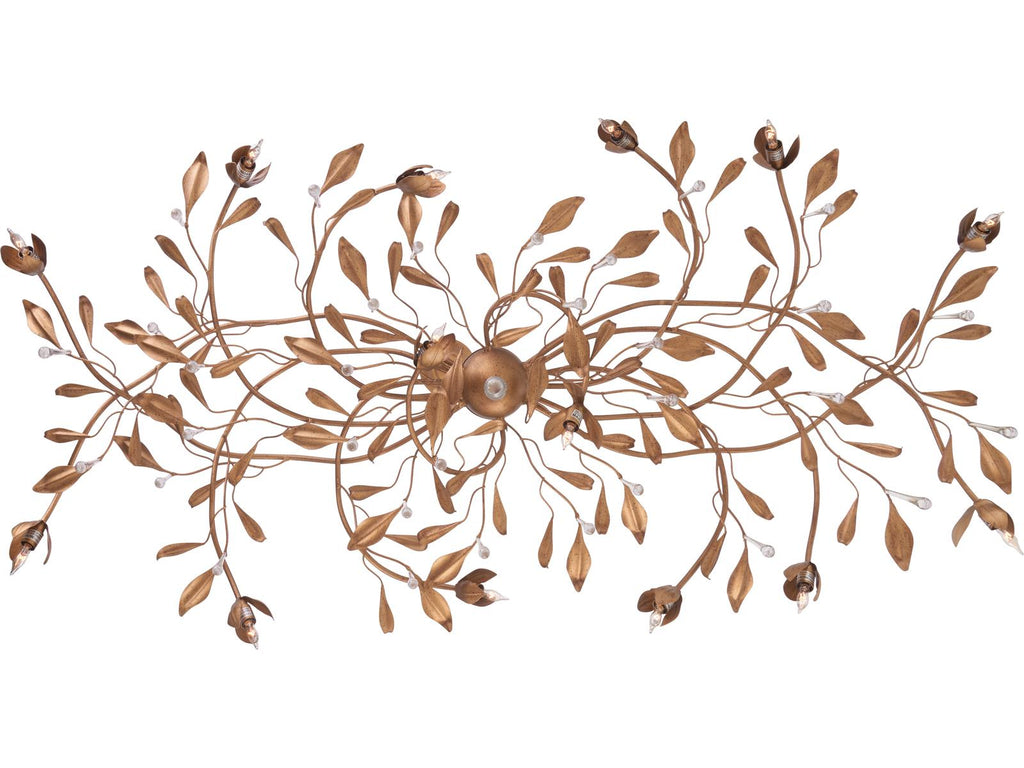 Chelsea House Lisa Kahn 14-Light Antique Gold Brass Chandelier