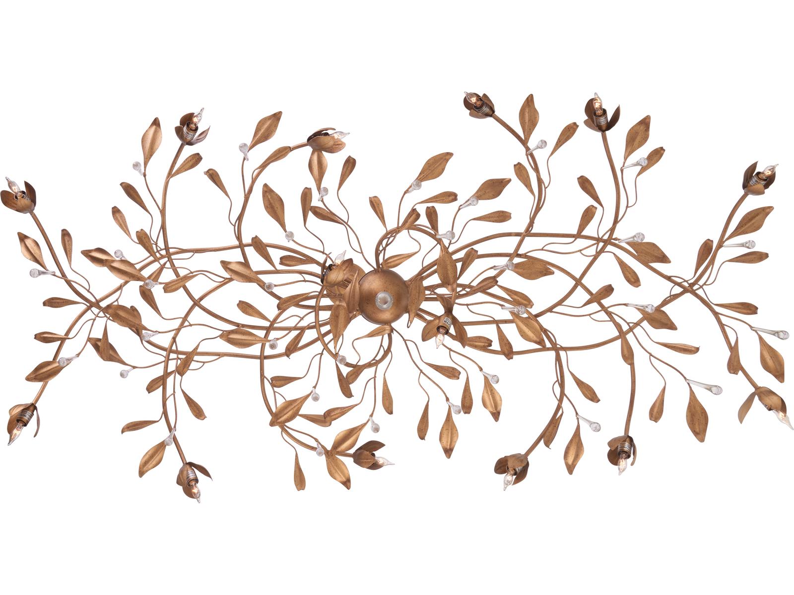 Chelsea House Lisa Kahn 14-Light Antique Gold Brass Chandelier