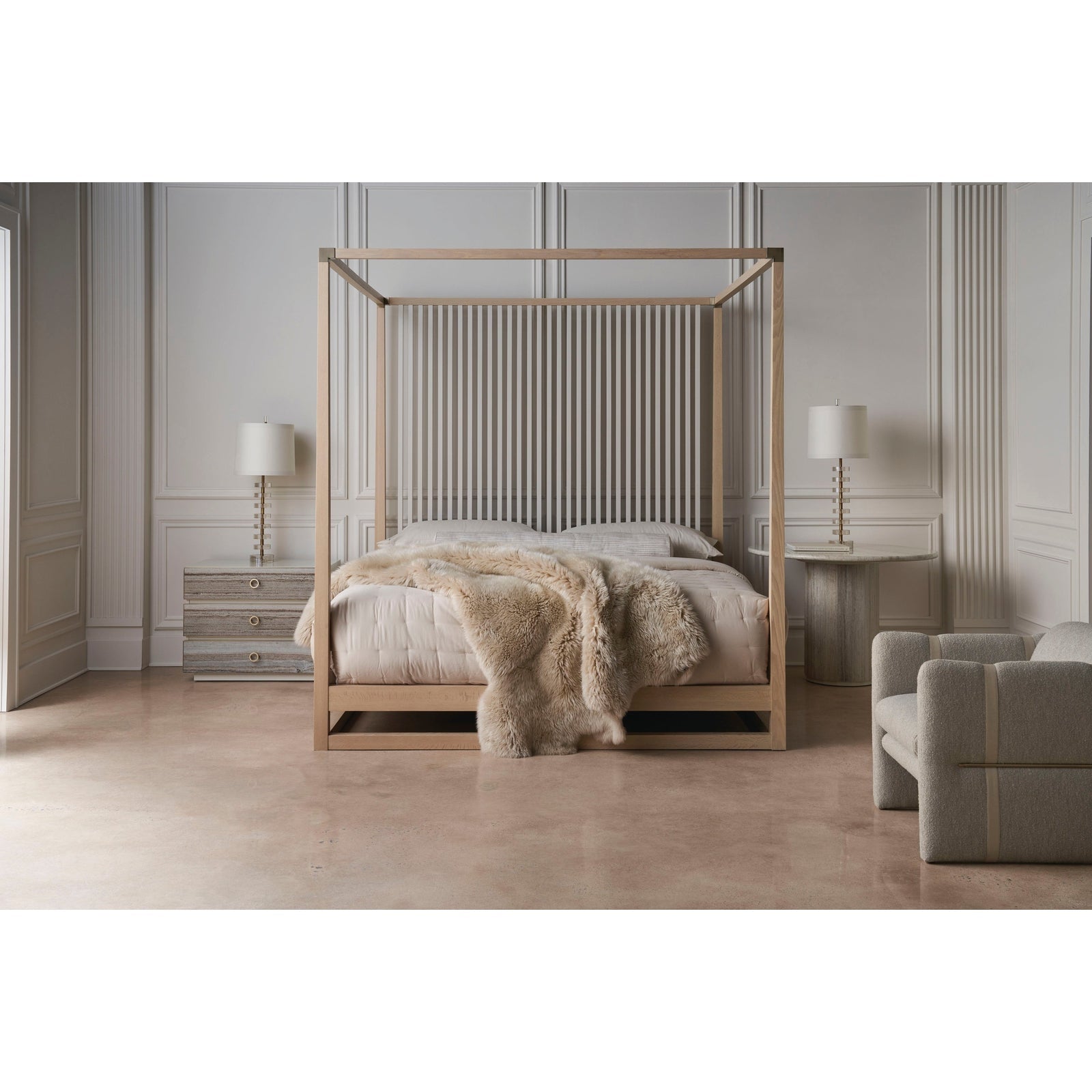 Caracole Classic Pinstripe Light Bed