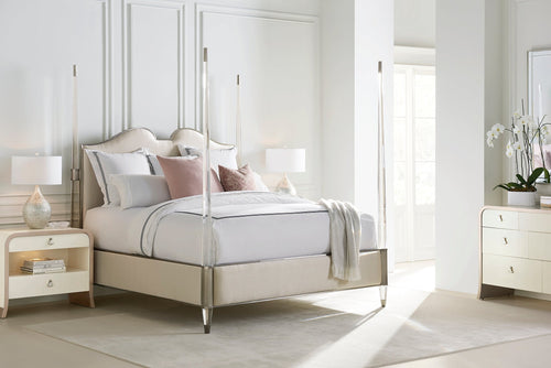 Caracole The Post is Clear Bed Open Box Item - Cal King