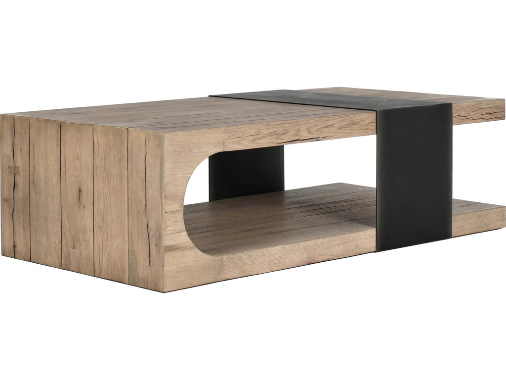 Danica Rectangle Coffee Table Reclaimed Oak and Iron