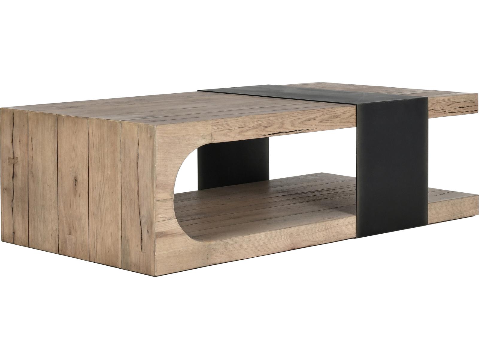 Danica Rectangle Coffee Table Reclaimed Oak and Iron