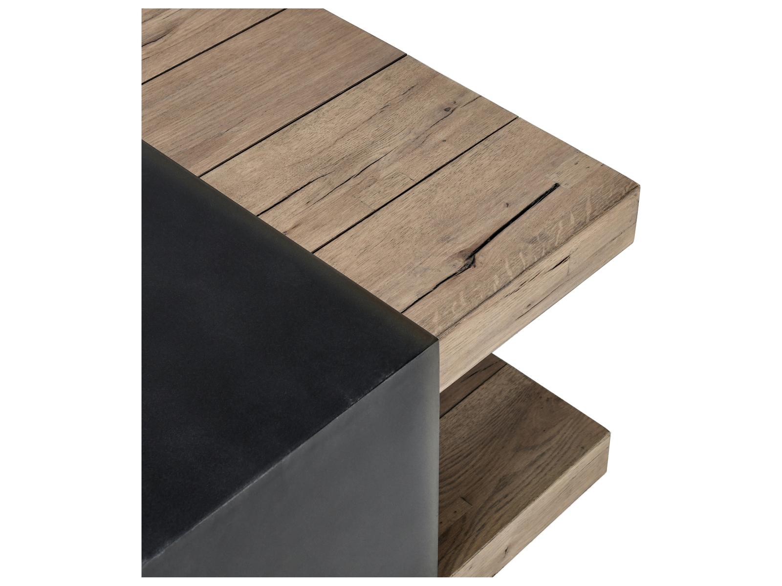 Danica Rectangle Coffee Table Reclaimed Oak and Iron