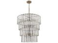 Craftmade 28-Light Museo Chandelier in Satin Brass with Mercury Glass