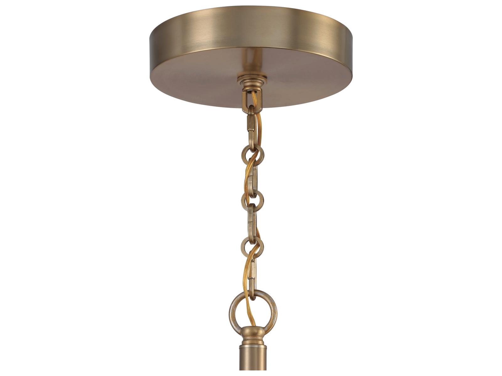 Craftmade 28-Light Museo Chandelier in Satin Brass with Mercury Glass