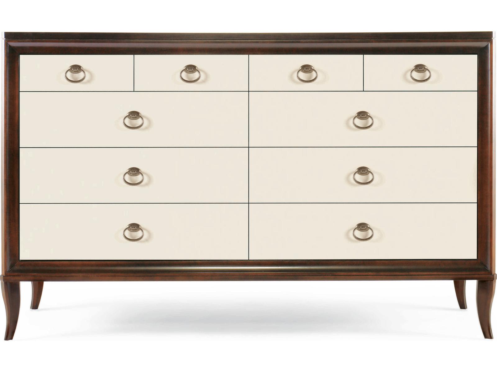 Tribeca Eight-Drawer Dresser in Tribeca and Cream Finish