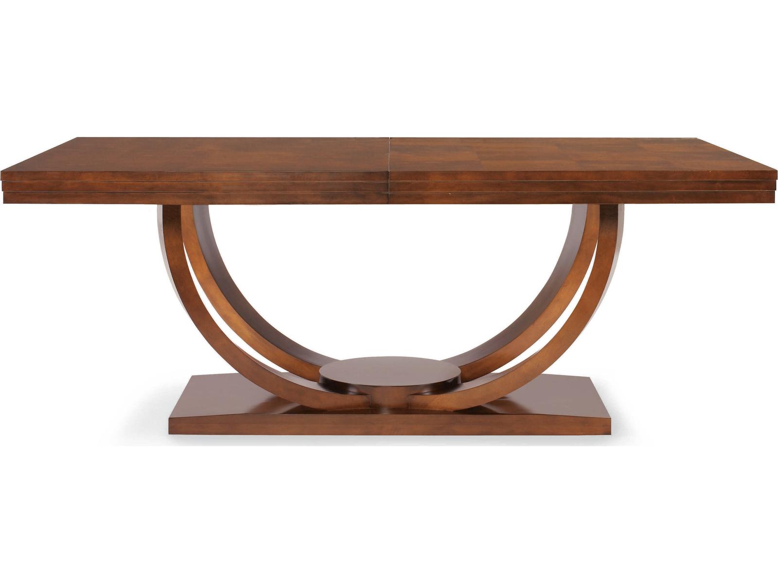 Omni Rectangle 78-Inch Dining Table in Cluster Maple and Sable Finish